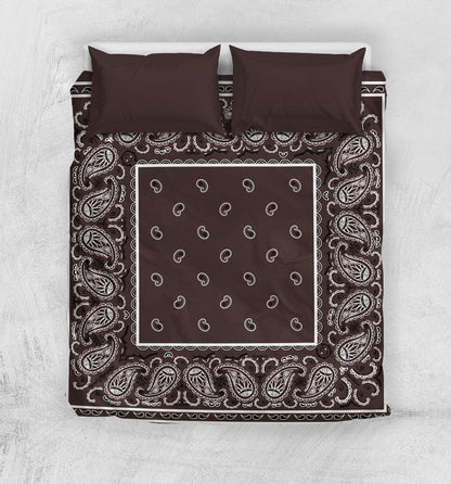 Coffee Brown Duvet Cover Set