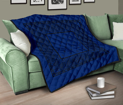 Quilt - Blue and Black Bandana Quilt