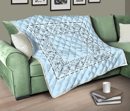 Light Blue Bandana Bedding