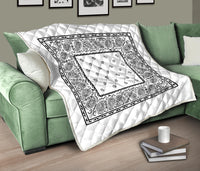 White Bandana Bedspreads