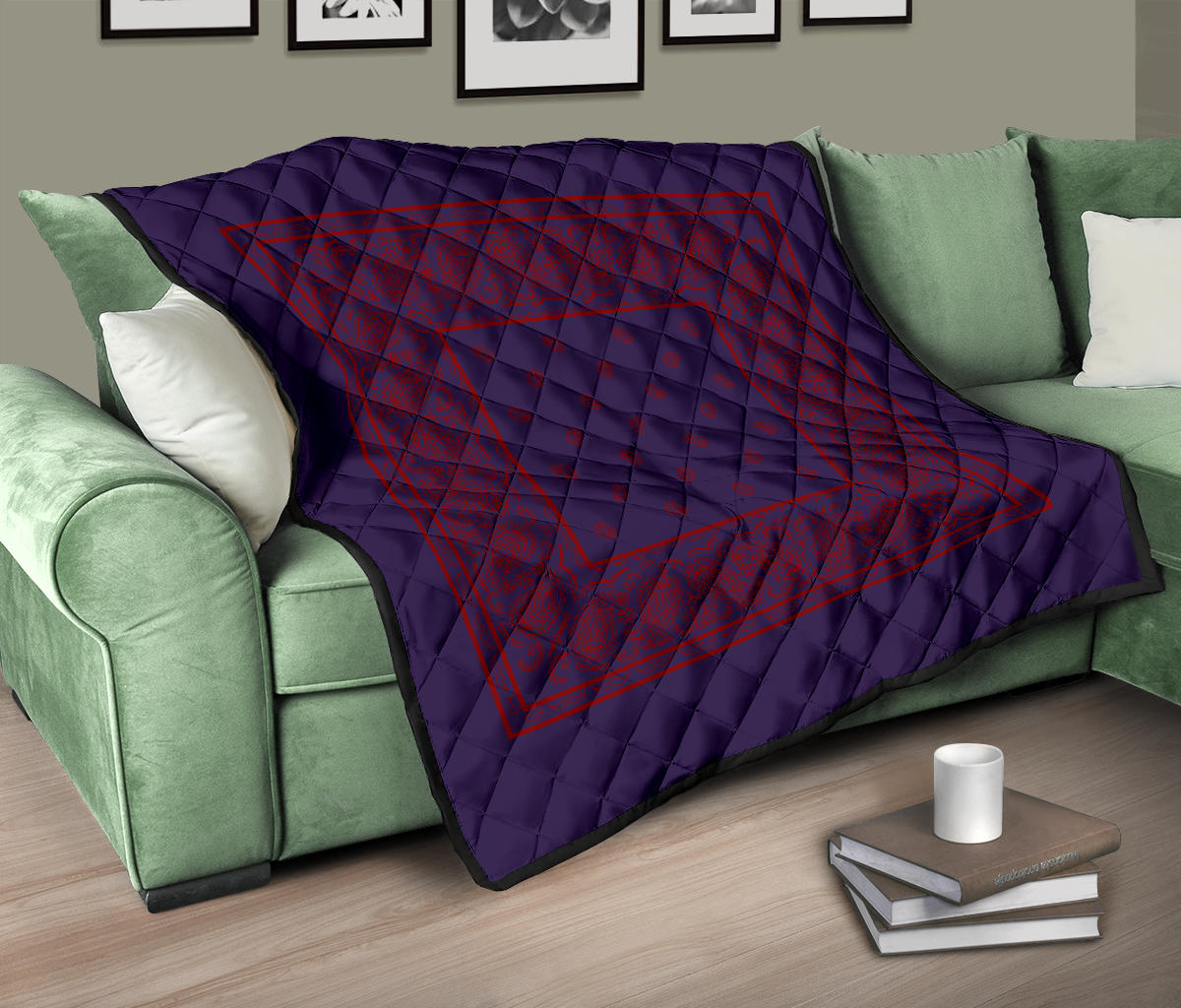 Quilt - Purple and Red Bandana Quilt