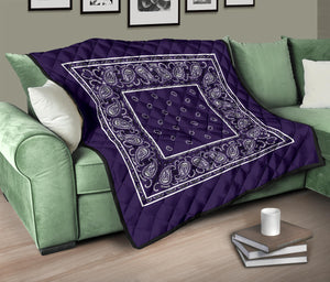 Purple Bandana Bedspread
