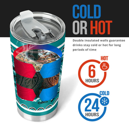 Teal Bandana Tumblers
