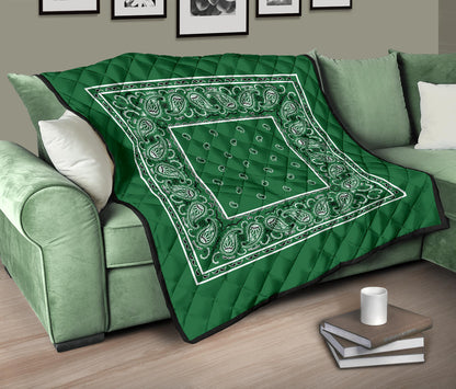 Quilt - Classic Green Bandana Quilt