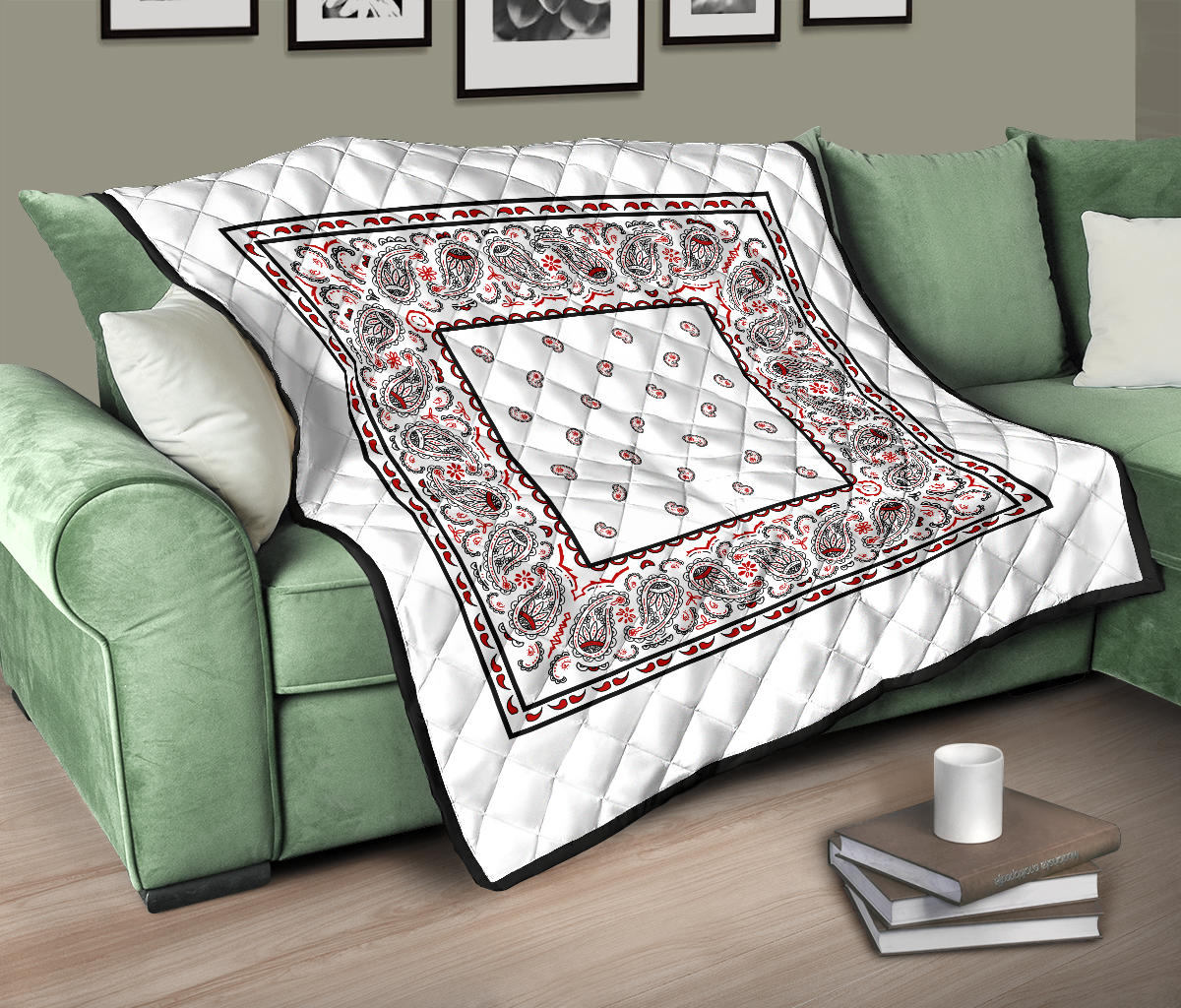Quilt - Wicked White Bandana Quilt
