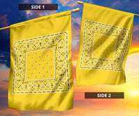 Sunflower Yellow Bandana Home and Garden Flags