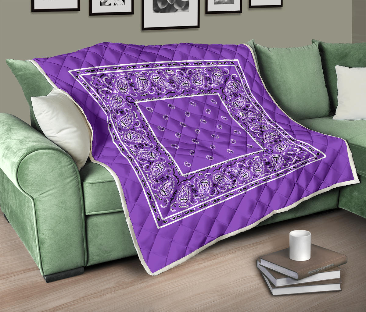 Quilt - Dark Lilac Bandana Quilt
