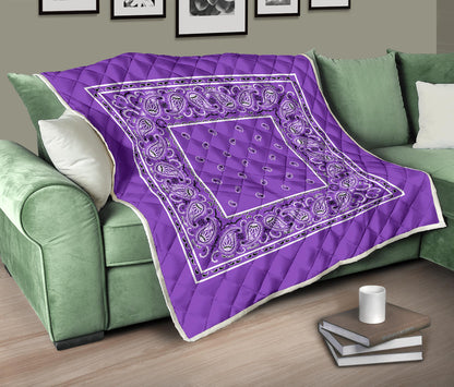 Quilt - Dark Lilac Bandana Quilt