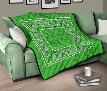 Quilt - Lime Green Bandana Quilt
