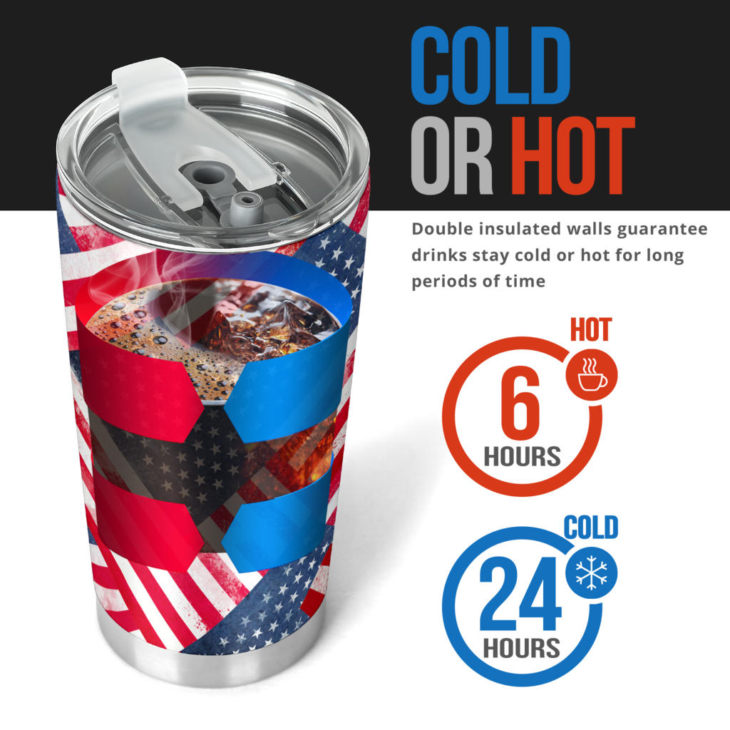 American Flag Bandana Tumblers