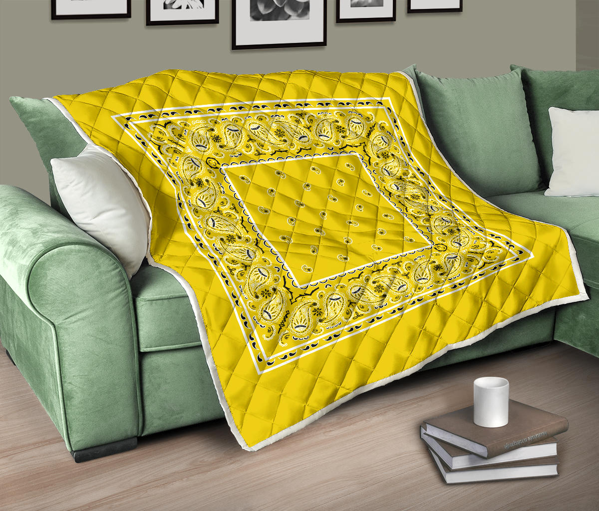 Quilt - Sunshine Yellow Bandana Quilt