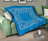 Blue Bandana Bedspread