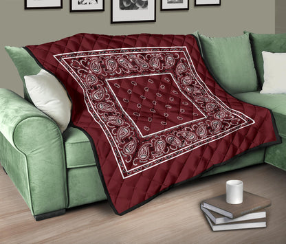 Quilt - Burgundy Bandana Quilt