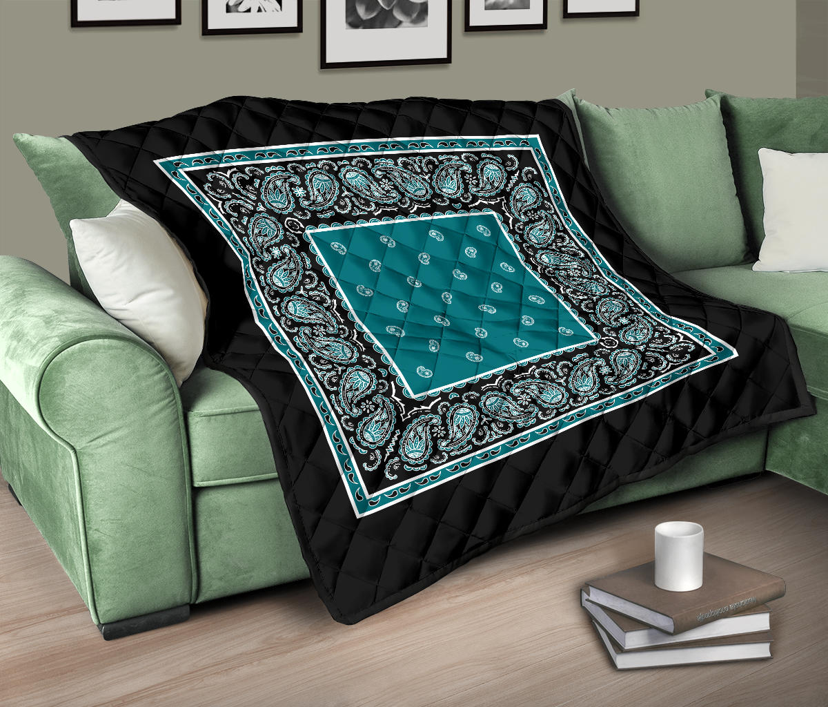 Peacock Teal Bandana Quilts