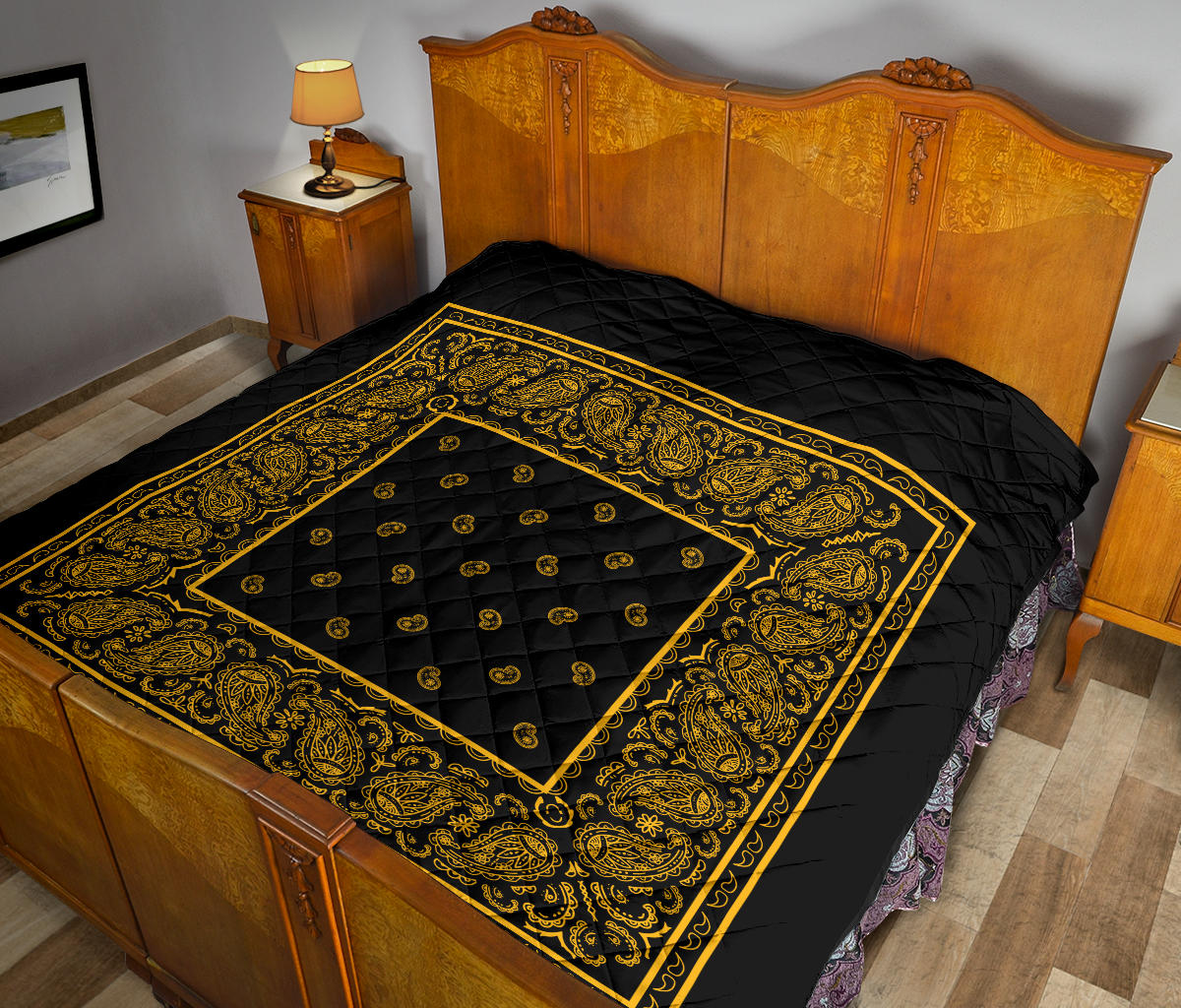 Black Gold Bandana Quilt