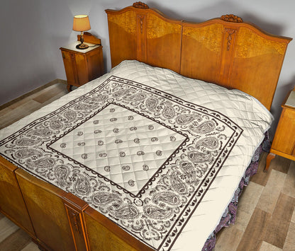 Cream and Brown Bandana Quilts