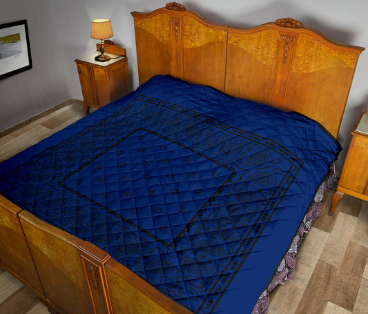 Quilt - Blue and Black Bandana Quilt