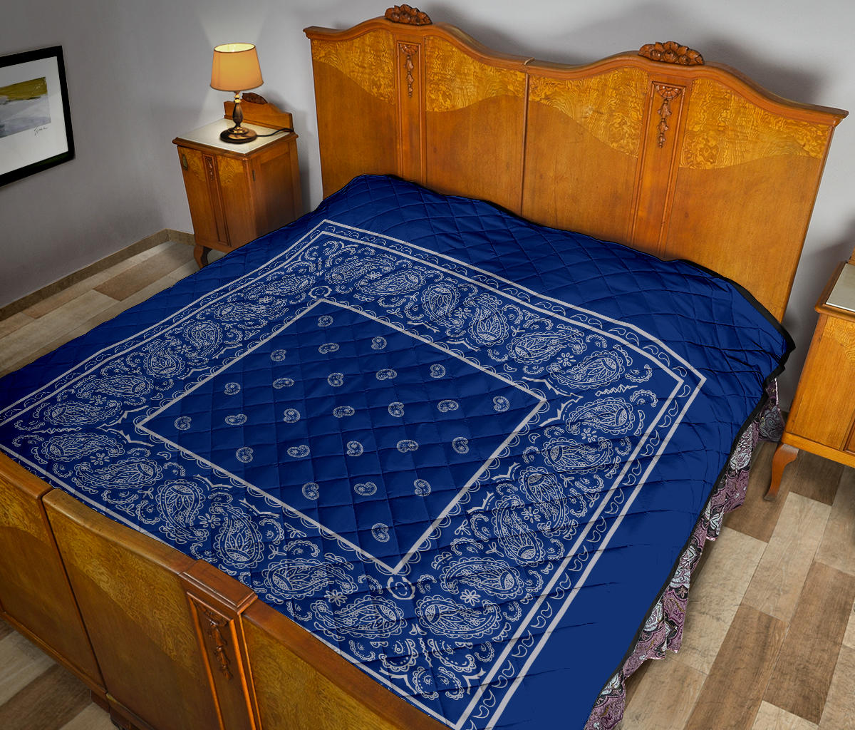 Blue and Gray Bandana Quilt