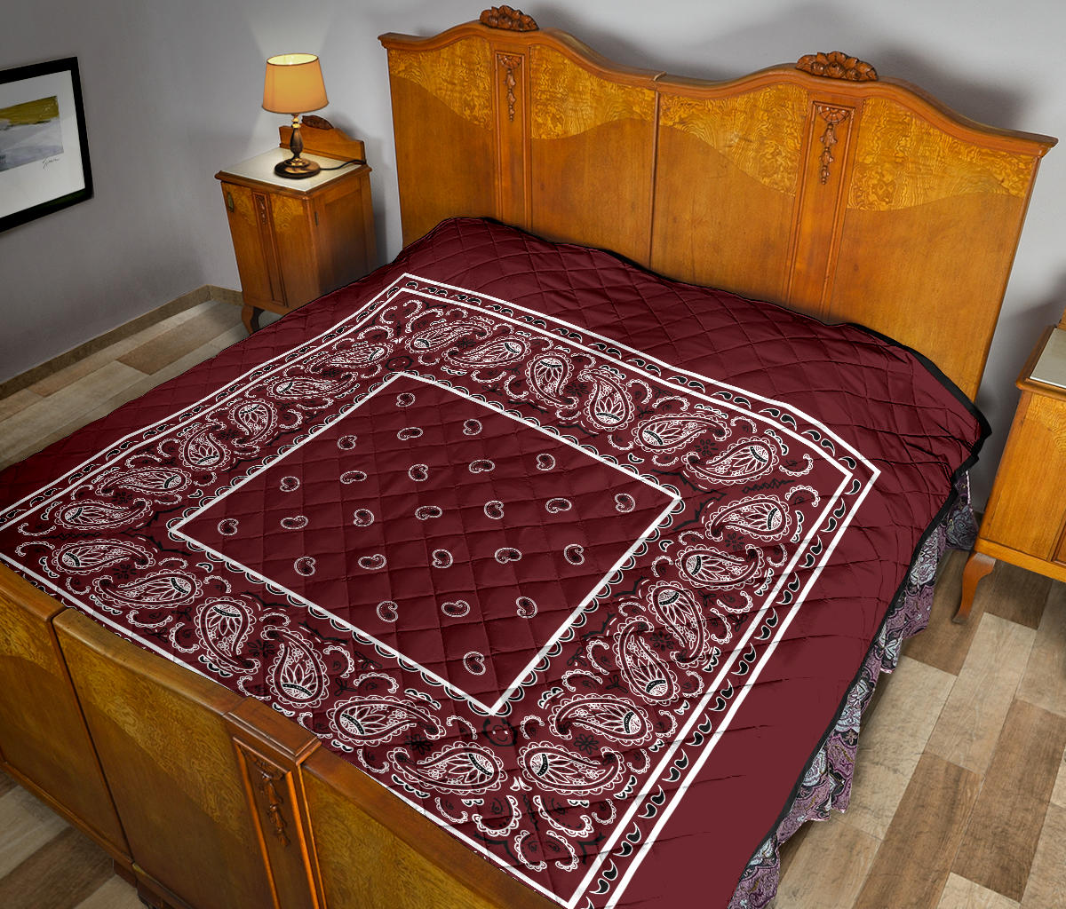 Burgundy Bandana Quilts