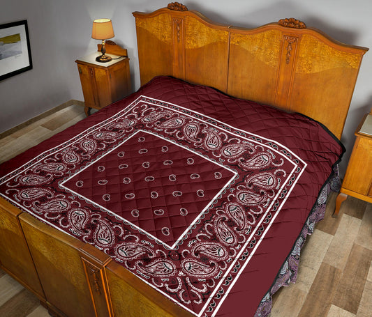 Burgundy Bandana Quilts