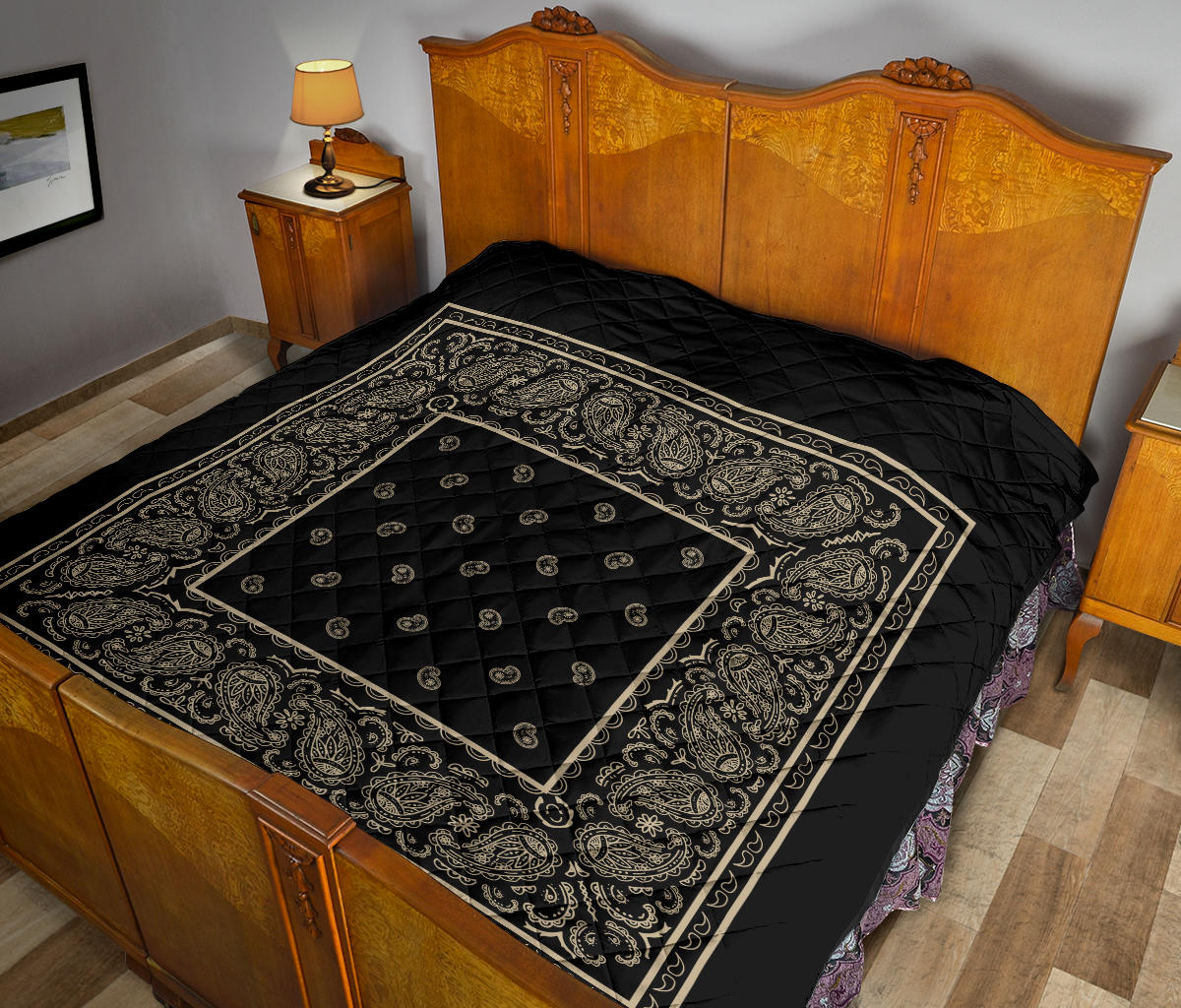 Black and Khaki Bandana Quilts