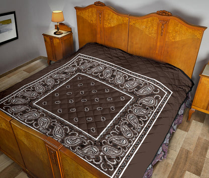 Coffee Brown Bandana Quilts