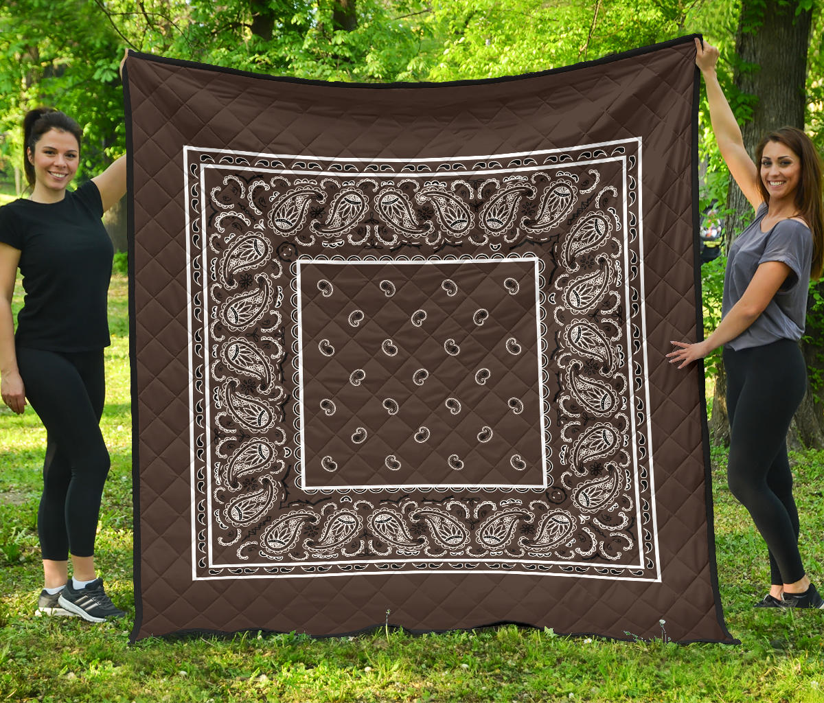 Coffee Brown Bandana Quilt