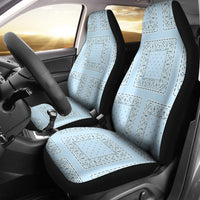 Blue car seat cover