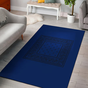 blue with black bandana carpet