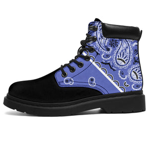 ocean blue bandana boots