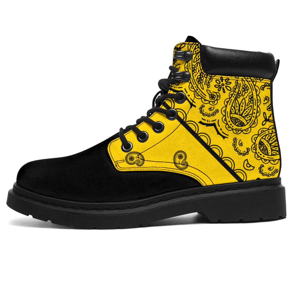 Yellow Bandana Blackout All Season Boots