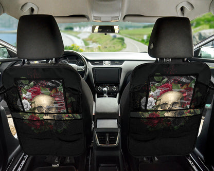Skulls and Roses Car Seat Organizers