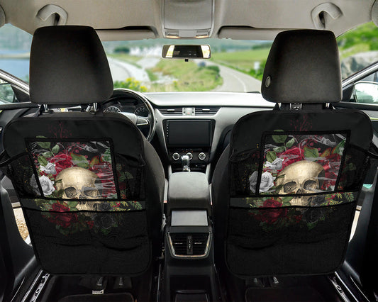 Skulls and Roses Car Seat Organizers