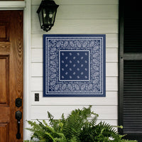 Navy Blue Bandanas Metal Signs