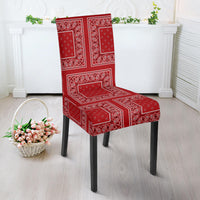 Classic Red Bandana Dining Chair Covers - 4 Patterns