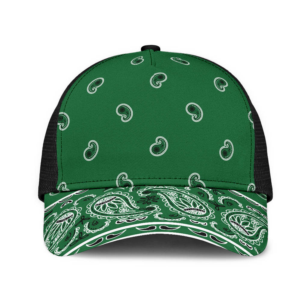 Classic Green Bandana Overload Mesh Back Cap