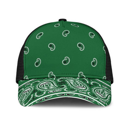 Classic Green Bandana Overload Mesh Back Cap
