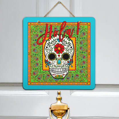 hola sugar skull sign