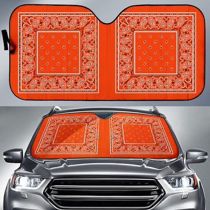 orange bandana lowrider car shades