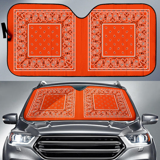 orange bandana lowrider car shades