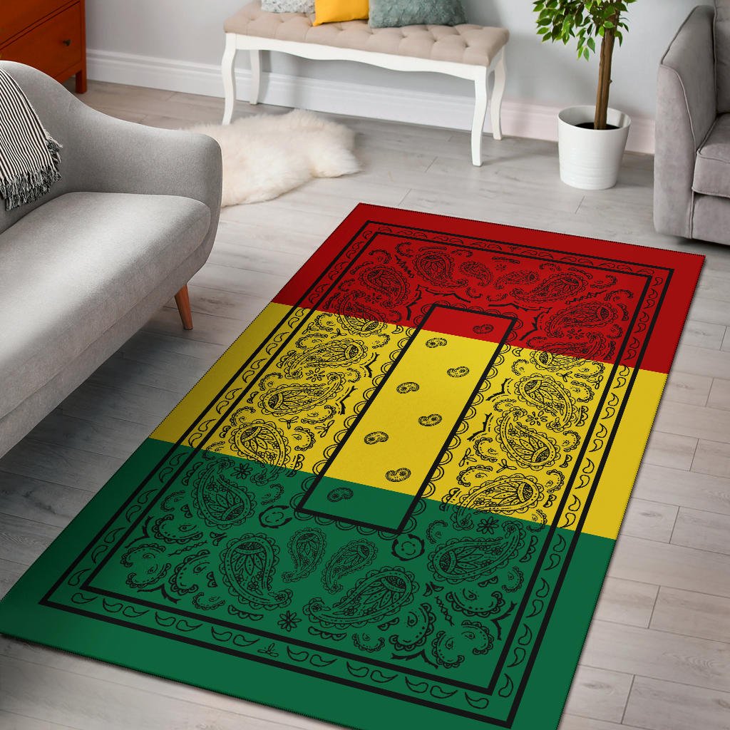 Rasta Bandana Area Rugs - Fitted