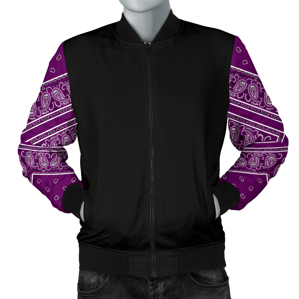 plum purple bandana jacket
