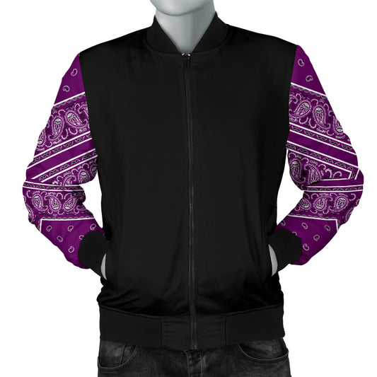 plum purple bandana jacket