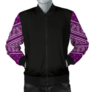 plum purple bandana jacket