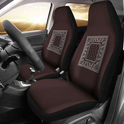 Coffee brown car seat cover