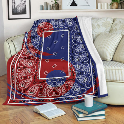 Ying Yang Bandana Throw Blanket