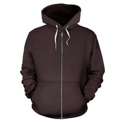 brown bandana zip up hoodie