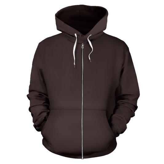 brown bandana zip up hoodie