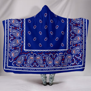 Blue Bandana Hooded Blankets