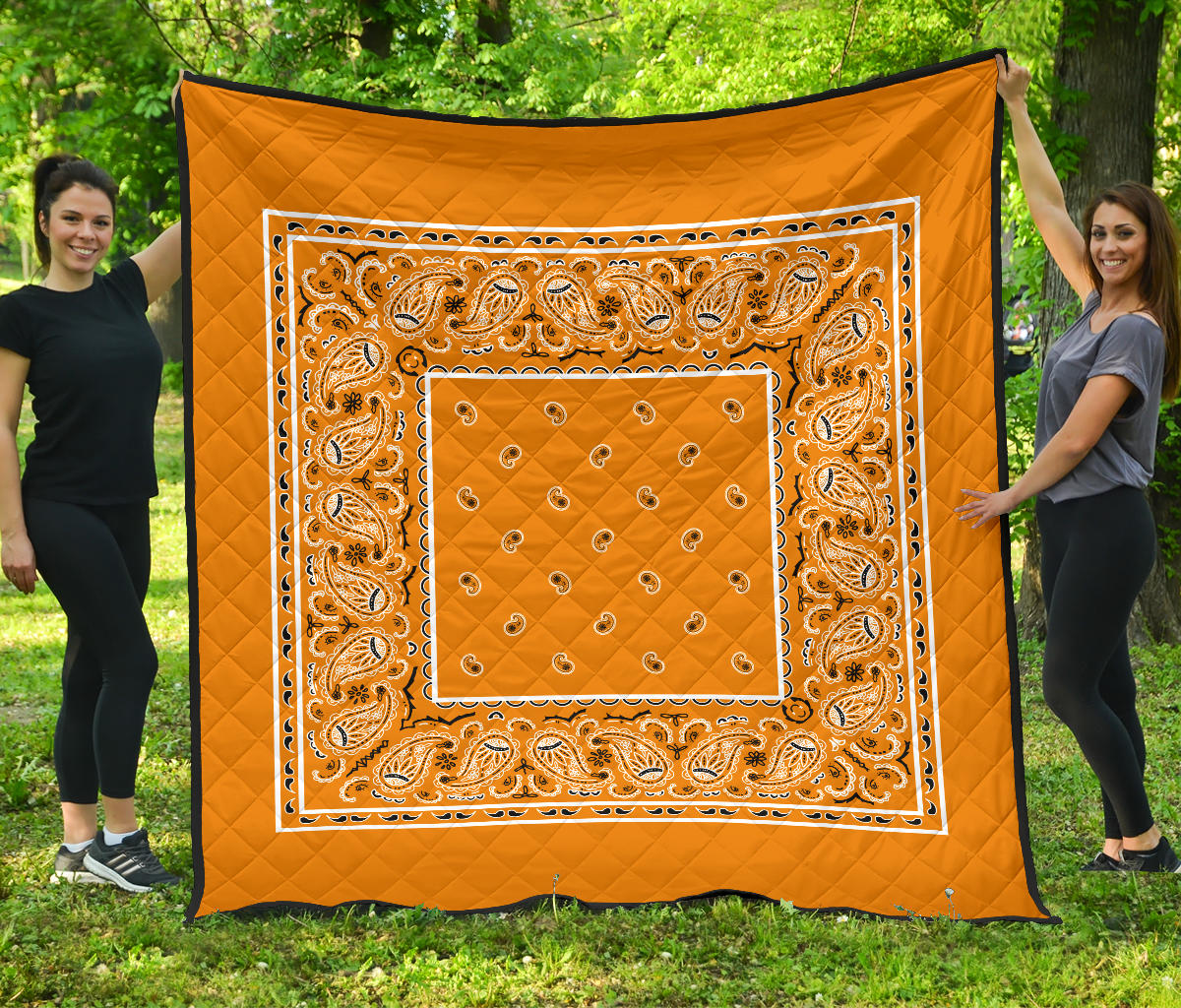 Quilt - Citrus Orange Bandana Quilt